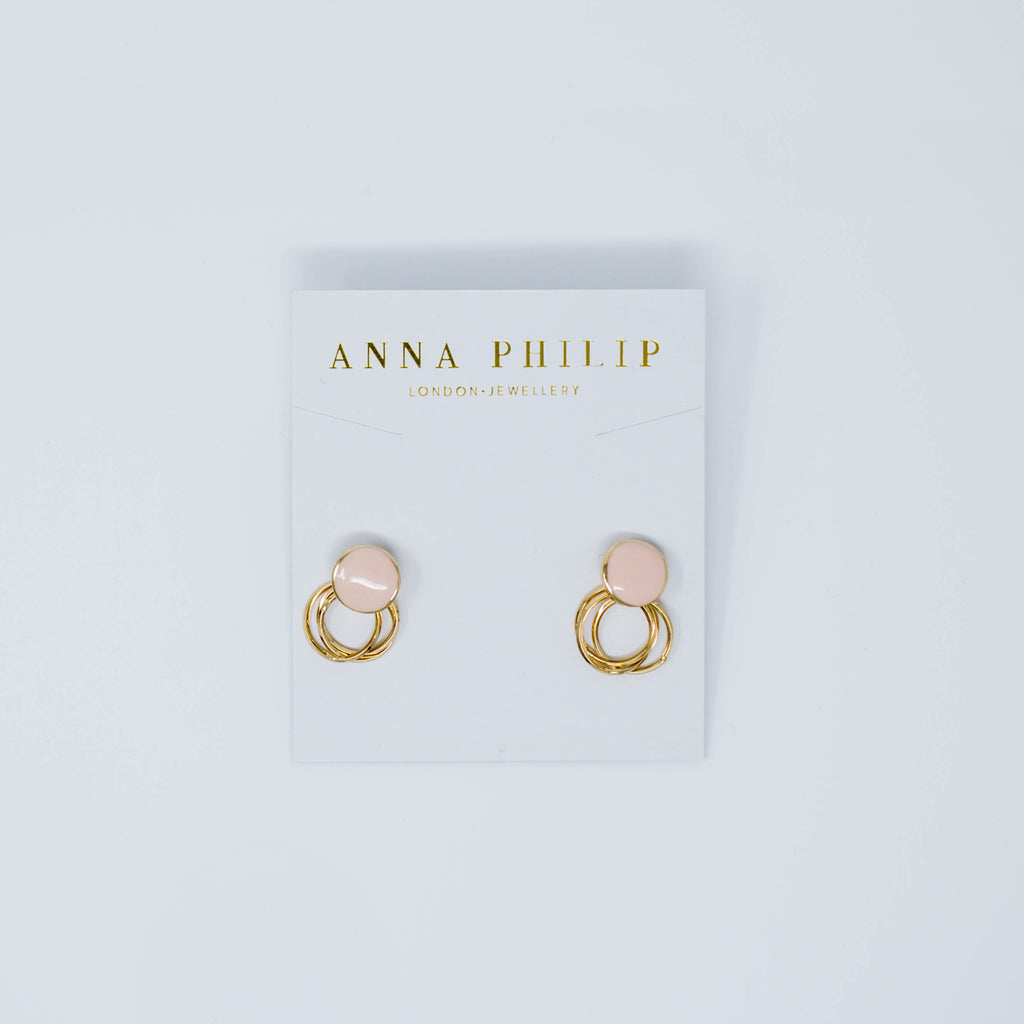 KIRA EARRINGS (PINK) - Anna Philip