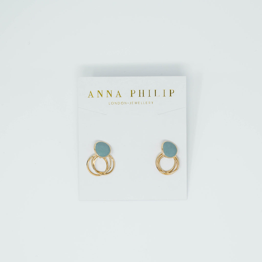 KIRA EARRINGS (BLUE) - Anna Philip